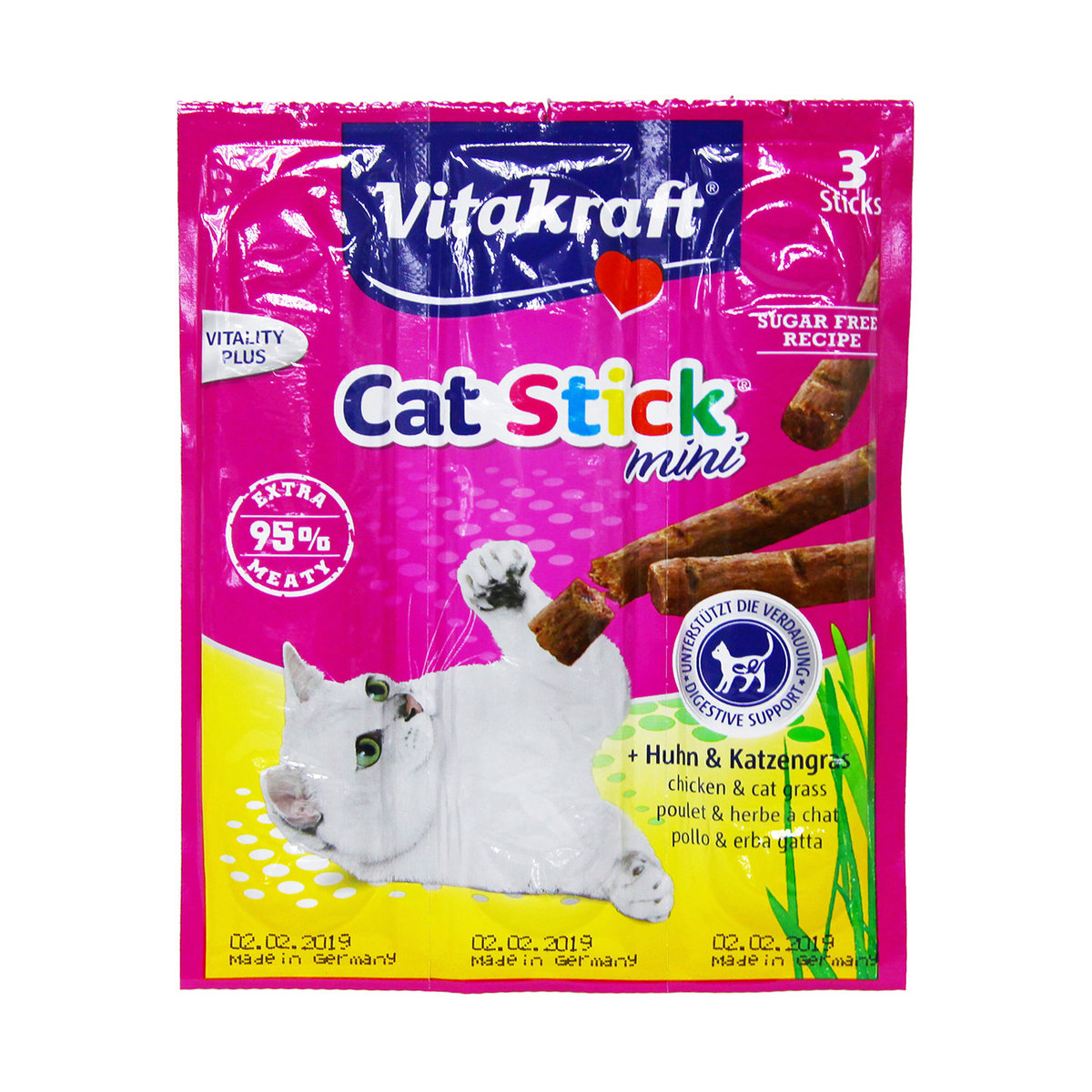德國VitaKraft 貓小食 雞貓草 3支裝