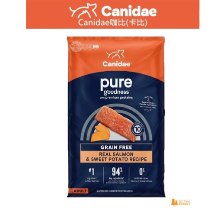 (新舊包裝隨機發貨)Canidae咖比(卡比) Pure Sea 無穀物三文魚及甜薯配方成犬糧