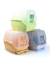 日本IRIS TIO-530 抽屜式有隔屋型貓砂盆 (可選顏色)