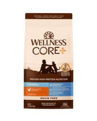 Wellness CORE+ Hairball 無穀物去毛球配方貓糧 4.75lbs