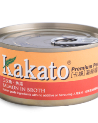 Kakato 卡格 全天然貓狗罐頭 三文魚、魚湯 (可選份量)