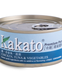 Kakato 卡格 全天然貓狗罐頭 雞、吞拿魚、蔬菜 170g