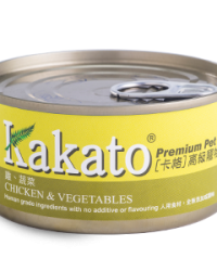 Kakato 卡格 全天然貓狗罐頭 雞、蔬菜 170g