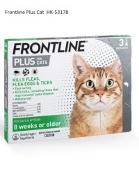 (會員優惠)購物滿$300 $198換購「香港正品行貨」Frontline Plus 貓用殺蝨滴 3支裝