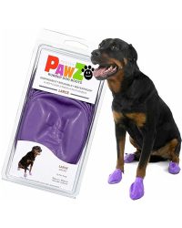 PAWZ Boots 橡膠寵物防水腳套(L)(紫色)