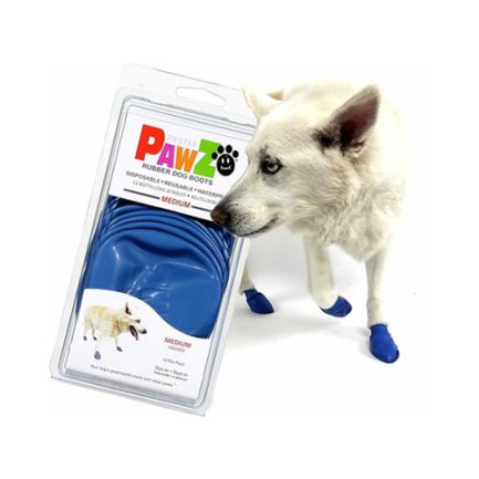 PAWZ Boots 橡膠寵物防水腳套(M)(藍色)