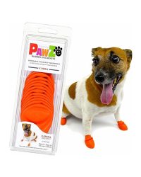PAWZ Boots 橡膠寵物防水腳套(XS)(橙色)