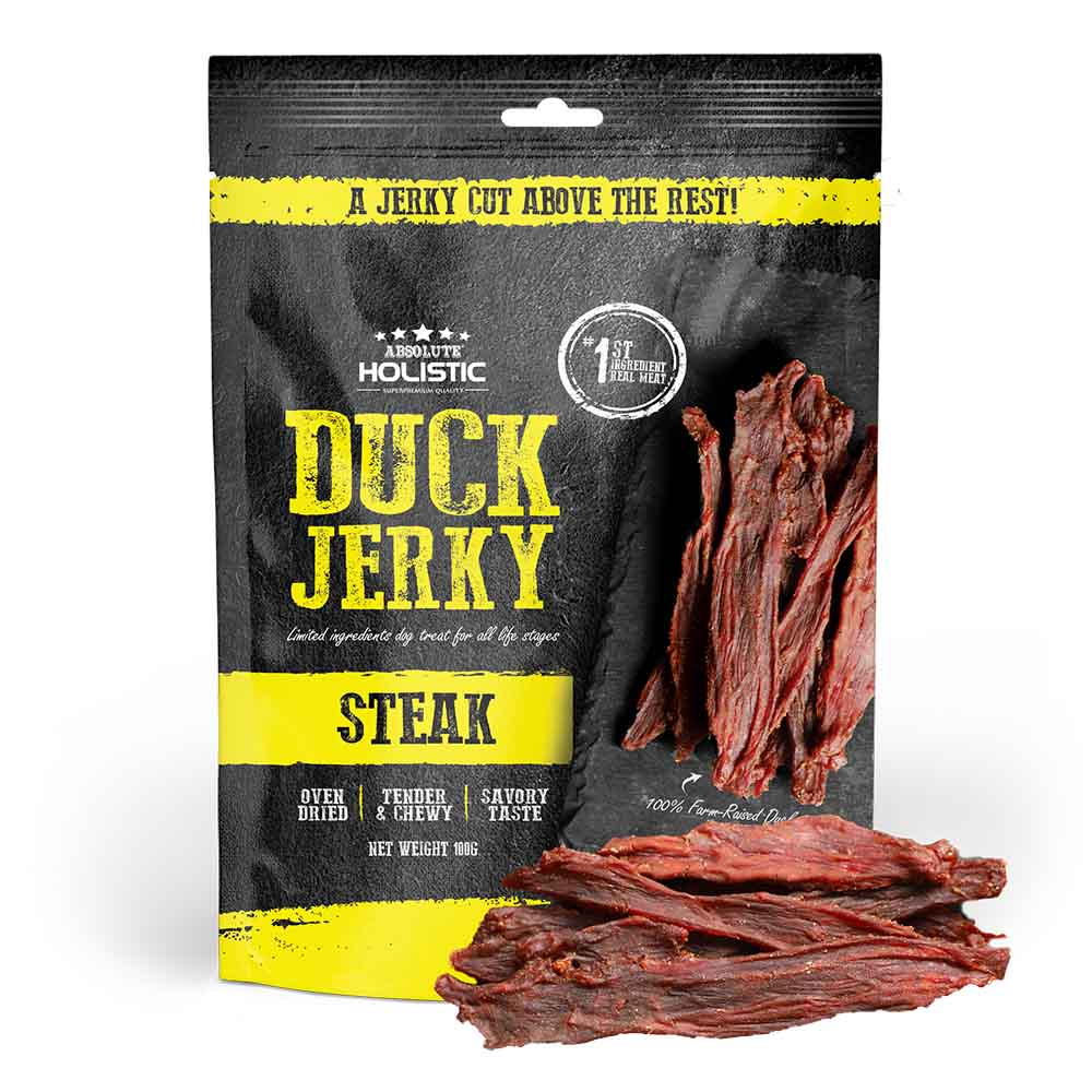 Absolute Holistic Oven Dried Duck Jerky 烘乾鮮鴨肉塊 100g