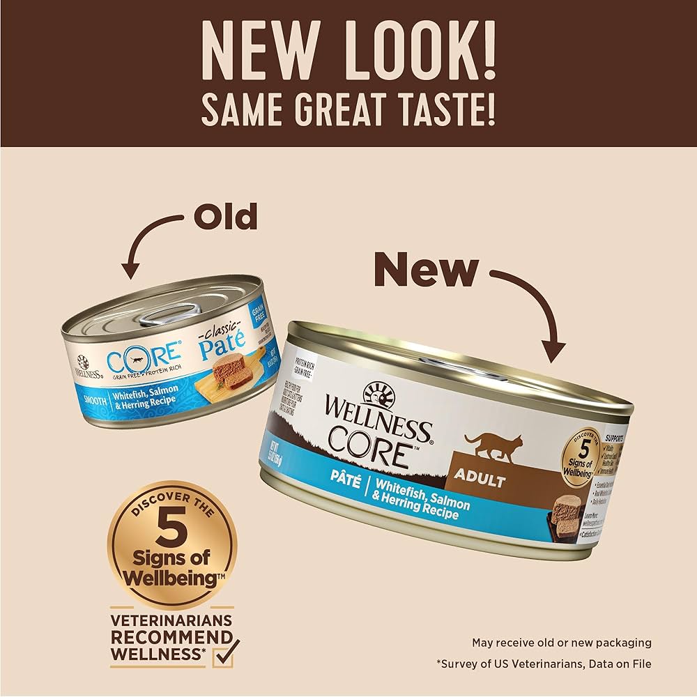 Wellness CORE+ 白魚拼三文魚及鯡魚無穀物配方 5.5oz