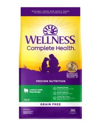 Wellness Complete Health Grain Free Lamb Grain-Free Lamb Formula Dog Food 24lbs (Random shipment of new or old packaging)