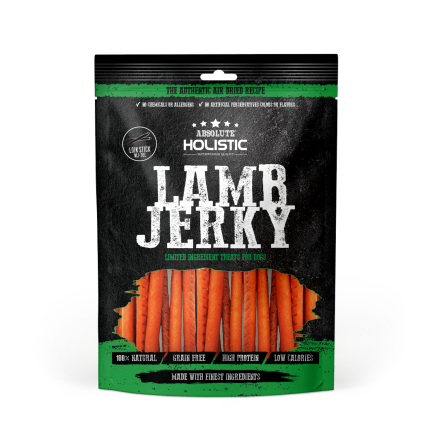 Absolute Holistic無穀物烘乾小食 -鮮羊肉條 150g