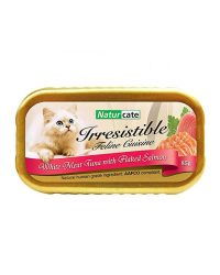 Naturcate 白肉吞拿魚+三文魚絲天然貓罐頭 85g