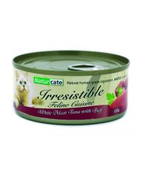 Naturcate 白肉吞拿魚+牛肉天然貓罐頭 155g