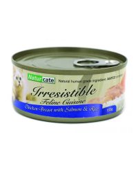 Naturcate 雞胸肉+三文魚+飯 天然貓罐頭 155g