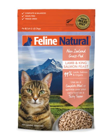 K9 Feline Natural - Freeze Dried Cat Food - Lamb and King Salmon Feast 320g