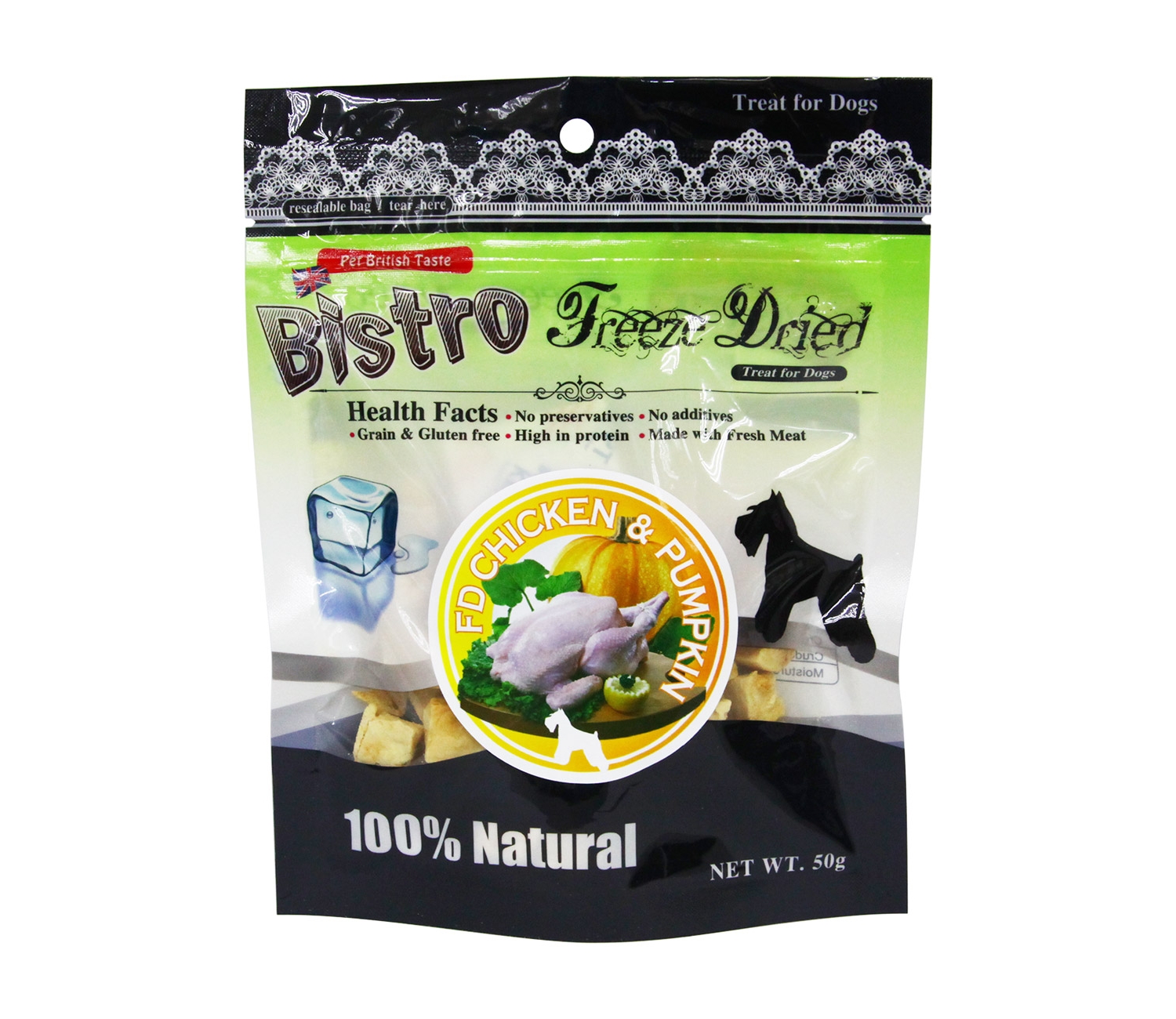 英國寶BT FD 脫水雞肉南瓜50g(狗用)