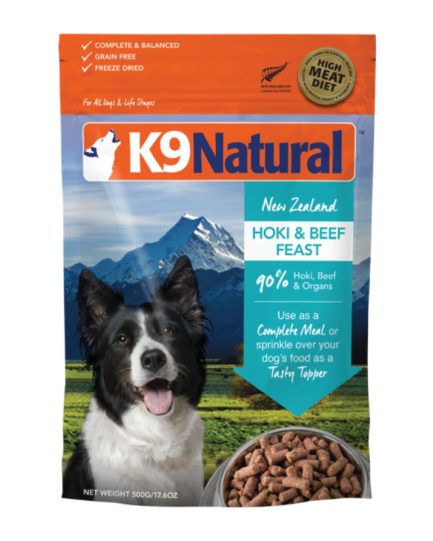 K9 Natural - Freeze Dried Dog Food - Hoki and Beef Feast 500g