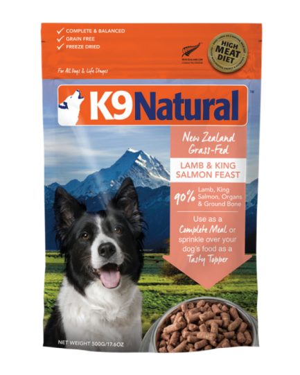 K9 Natural - Freeze Dried Dog Food - Lamb and King Salmon Feast 500g