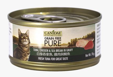 Felidae Pure貓罐頭 - 白身吞拿魚, 雞肉與鯛魚70g