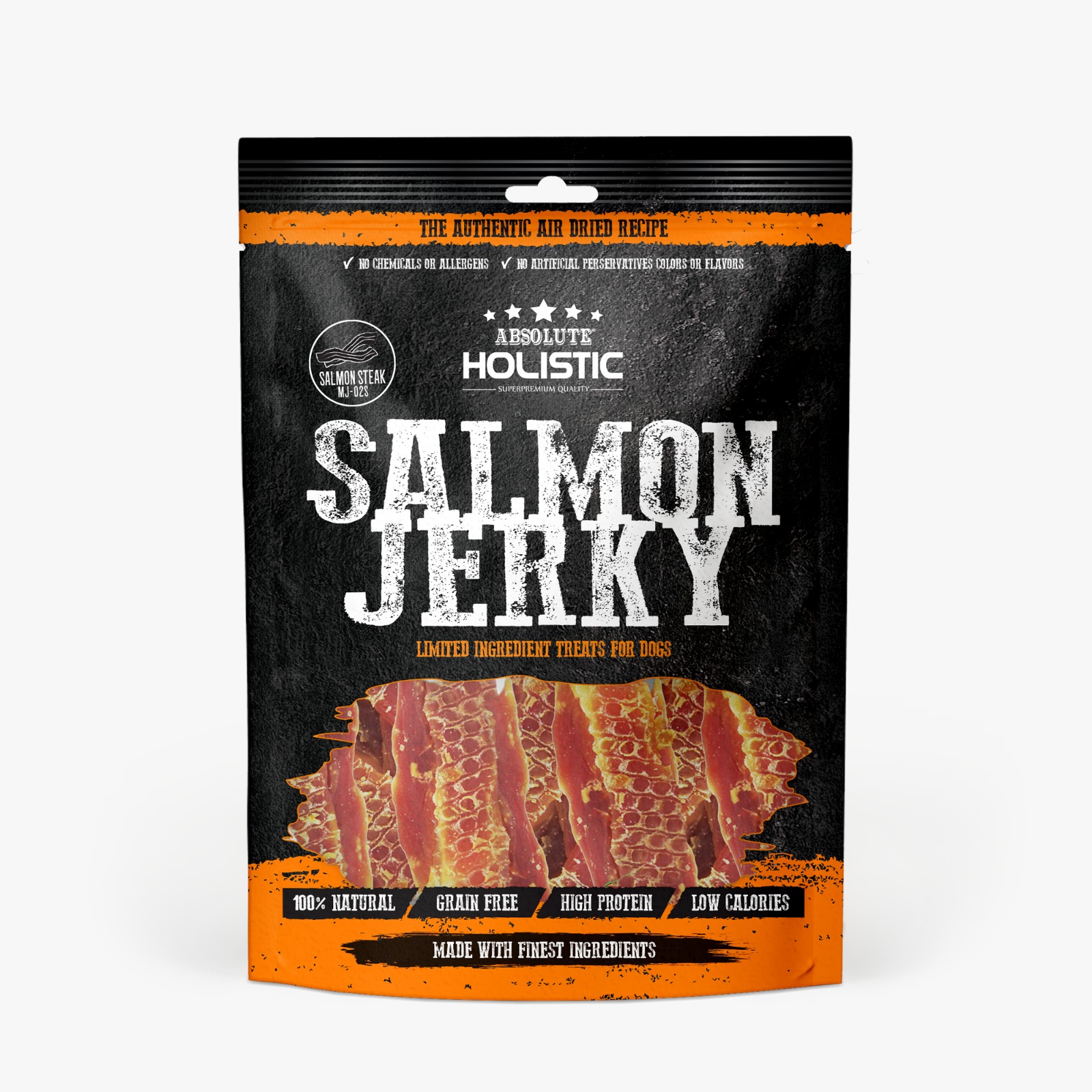 Absolute Holistic Jerky 無穀物烘乾三文魚塊 100g