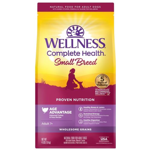 Wellness Complete Health Small Breed Senior 小型老犬火雞碗豆配方狗糧 4lbs