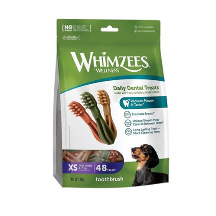 Whimzees 牙刷型高效潔齒骨 12.7oz (可選尺寸)