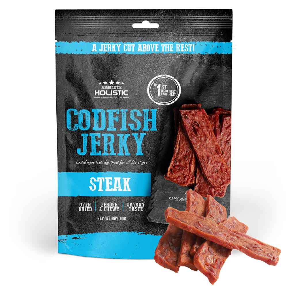Absolute Holistic Jerky 風乾鮮鱈魚塊 100g