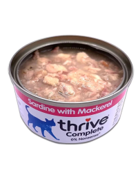 Thrive 天然貓主食罐頭 75g -沙甸魚+鯖魚