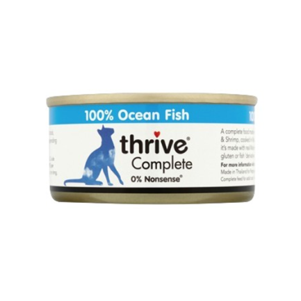 Thrive 天然貓主食罐頭 75g -鯖魚+銀魚+海蝦