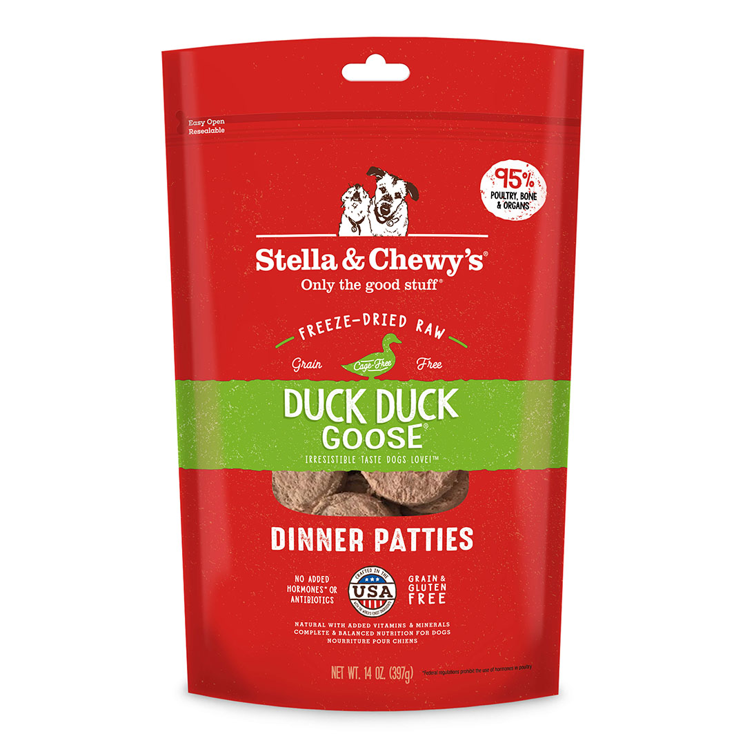 (會員優惠 買3包9折!)Stella & Chewy's Duck Goose(鴨及鵝肉配方)凍乾生肉餅
