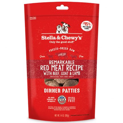 (會員優惠 買3包9折!)Stella & Chewy's Red Meat(牛羊,山羊,羊肉配方)凍乾生肉餅