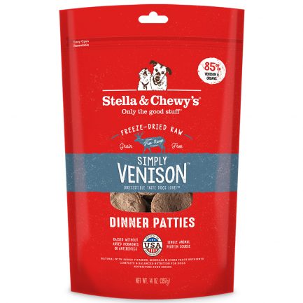 (會員優惠 買3包9折!)Stella & Chewy's Simply Venison (單一蛋白-鹿肉)凍乾生肉餅