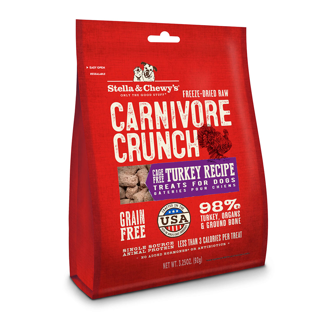 Stella & Chewy's Carnivore Crunch火雞肉配方小食3.25oz