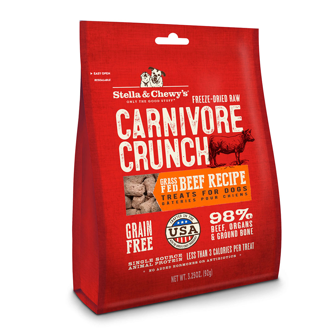 Stella & Chewy's Carnivore Crunch牛肉配方小食3.25oz
