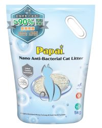 (新包裝)Papai巴派 Nano Cat Litter 納米抗菌豆腐貓砂(2mm) 5kg