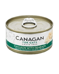 Canagan無穀物貓用主食罐頭 (Chicken with Seabass – 雞肉伴鱸魚)