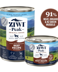 (原箱12罐優惠)Ziwi Peak巔峰 Beef Recipe Canned Dog Food 牛肉配方狗用主食罐 170g/390g