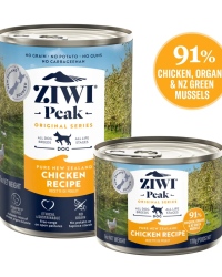 (原箱12罐優惠)Ziwi Peak巔峰 Chicken Recipe Canned Dog Food 雞肉配方狗用主食罐 170g/390g