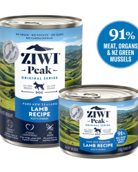 (原箱12罐優惠)Ziwi Peak巔峰 Lamb Recipe Canned Dog Food 羊肉配方狗用主食罐 170g/390g