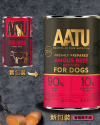 AATU 天然主食狗罐頭 安格斯牛肉配方 400g