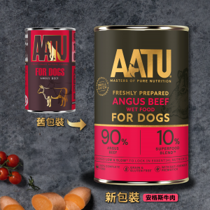 AATU 天然主食狗罐頭 安格斯牛肉配方 400g