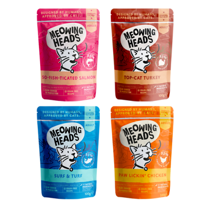 Meowing Heads MH 無穀物貓貓濕糧包  原箱優惠 100g x 10包