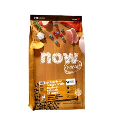 NOW FRESH!™ 無穀物全犬種成年狗糧配方(火雞, 三文魚, 鴨肉)