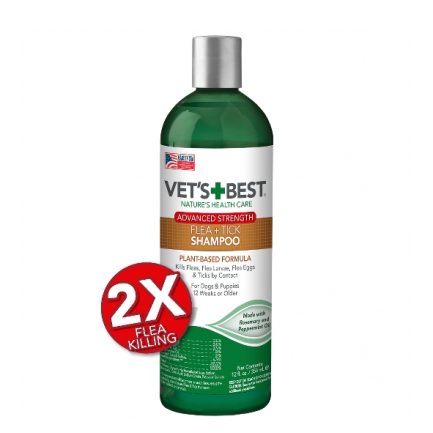 Vet's Best Advanced Strength Flea & Tick Shampoo 強效天然殺蚤洗毛水 (狗用) 12oz