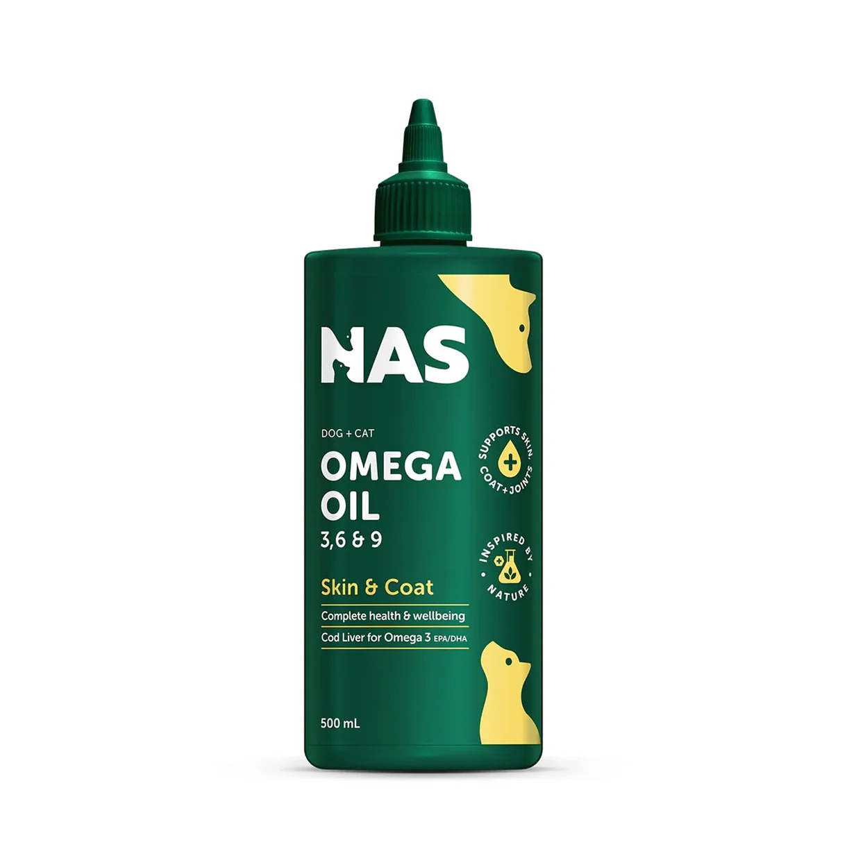 Natural Animal Solutions (NAS) Omega 3, 6 & 9 Oil 奧米加3，6&9油(貓狗用) 500ml