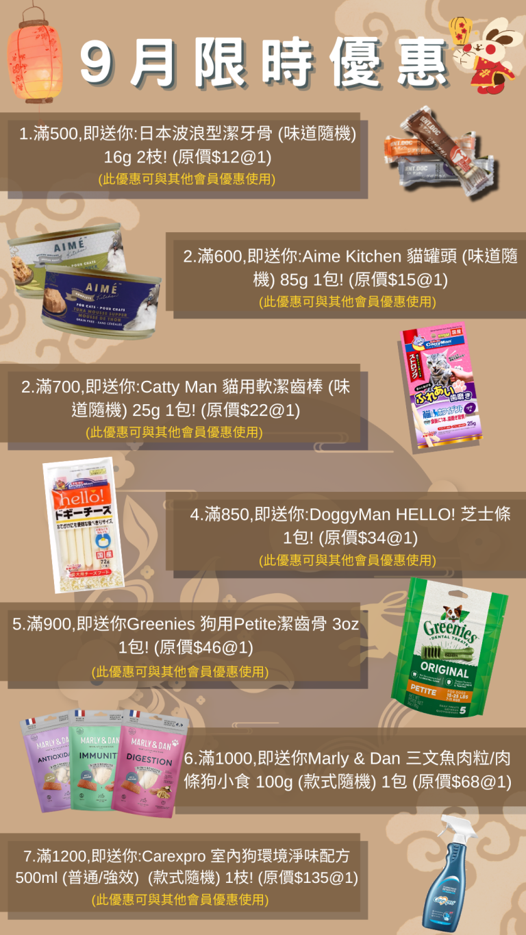 Read more about the article 2023年9月份限時優惠