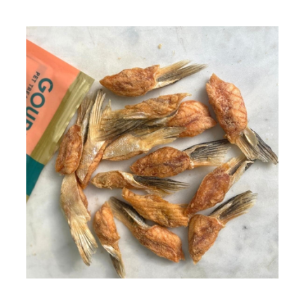 Gourmate Alpine Freshwater Salmon Fins 100%紐西蘭凍乾帝王三文魚腩邊 100g(貓犬) - Image 2