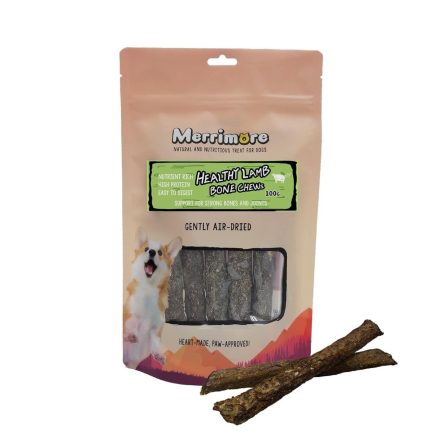 Merrimore 狗小食 - Healthy Lamb Bone Chews 風乾羊薈健骼棒 100g