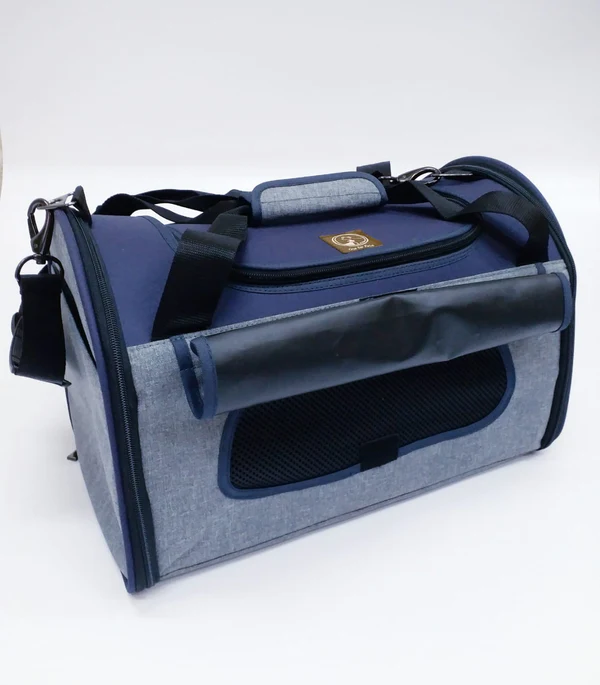 One For Pets Dome Folding Carrier(2101) 摺疊式寵物袋 (可選顏色尺寸)藍灰