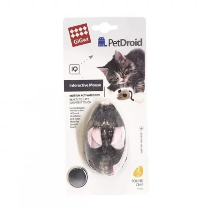 GiGwi - PetDroid 電動滑輪發聲老鼠 貓玩具
